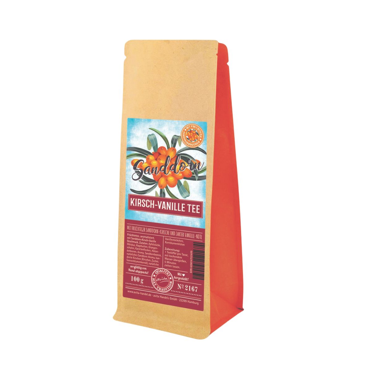 Sanddorn Kirsch Vanille Tee 100g