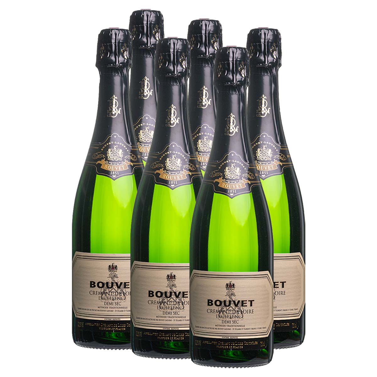 Crémant de Loire Blanc Demi Sec "Excellence" 6x0.75l (12,5%Vol) - RATION Crémant de Loire Blanc Demi Sec "Excellence" 6x0.75l (12,5%Vol) - RATION