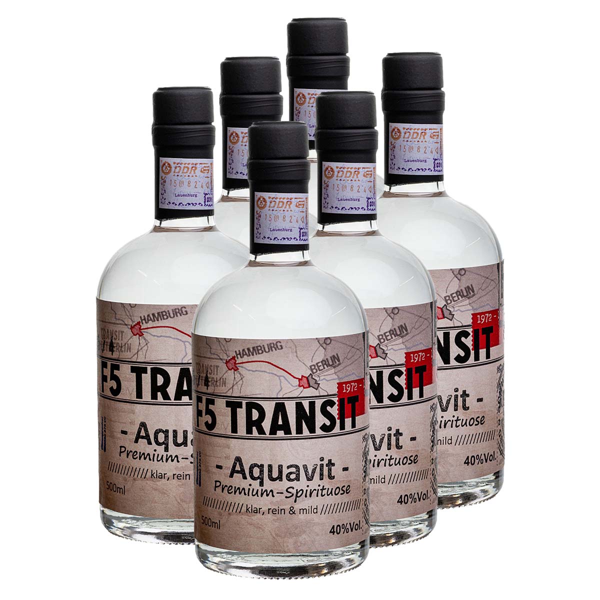 Aquavit 6x0.5l (40%Vol) No. 5574 - RATION