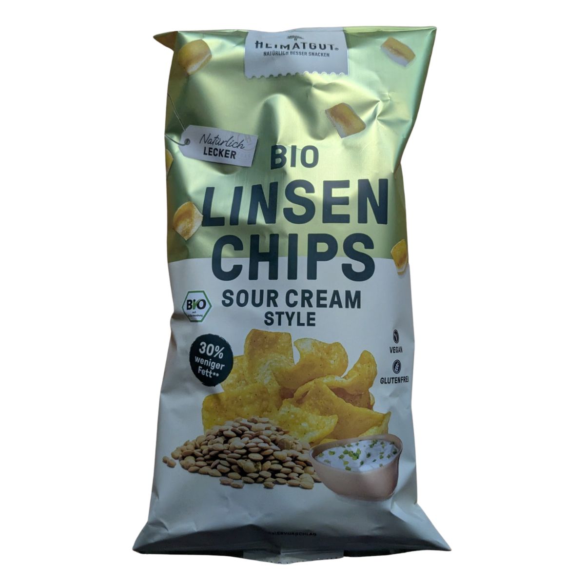 BIO Linsen Chips Sour Cream Style 75g