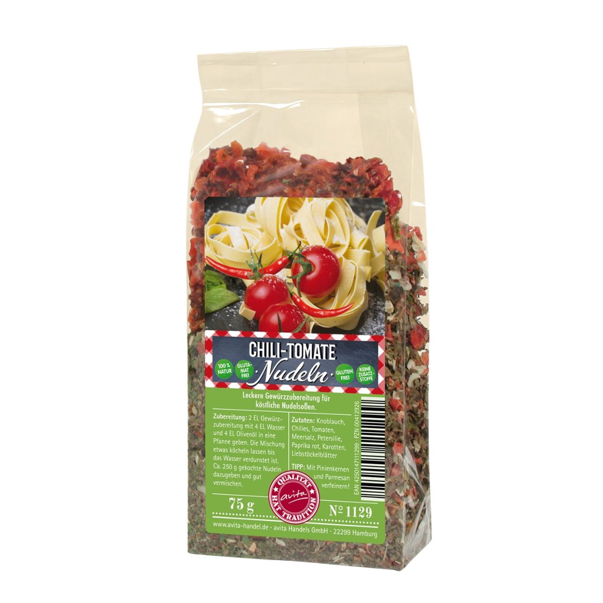 Gewürz-Mischung für Nudeln Chili-Tomate 75g