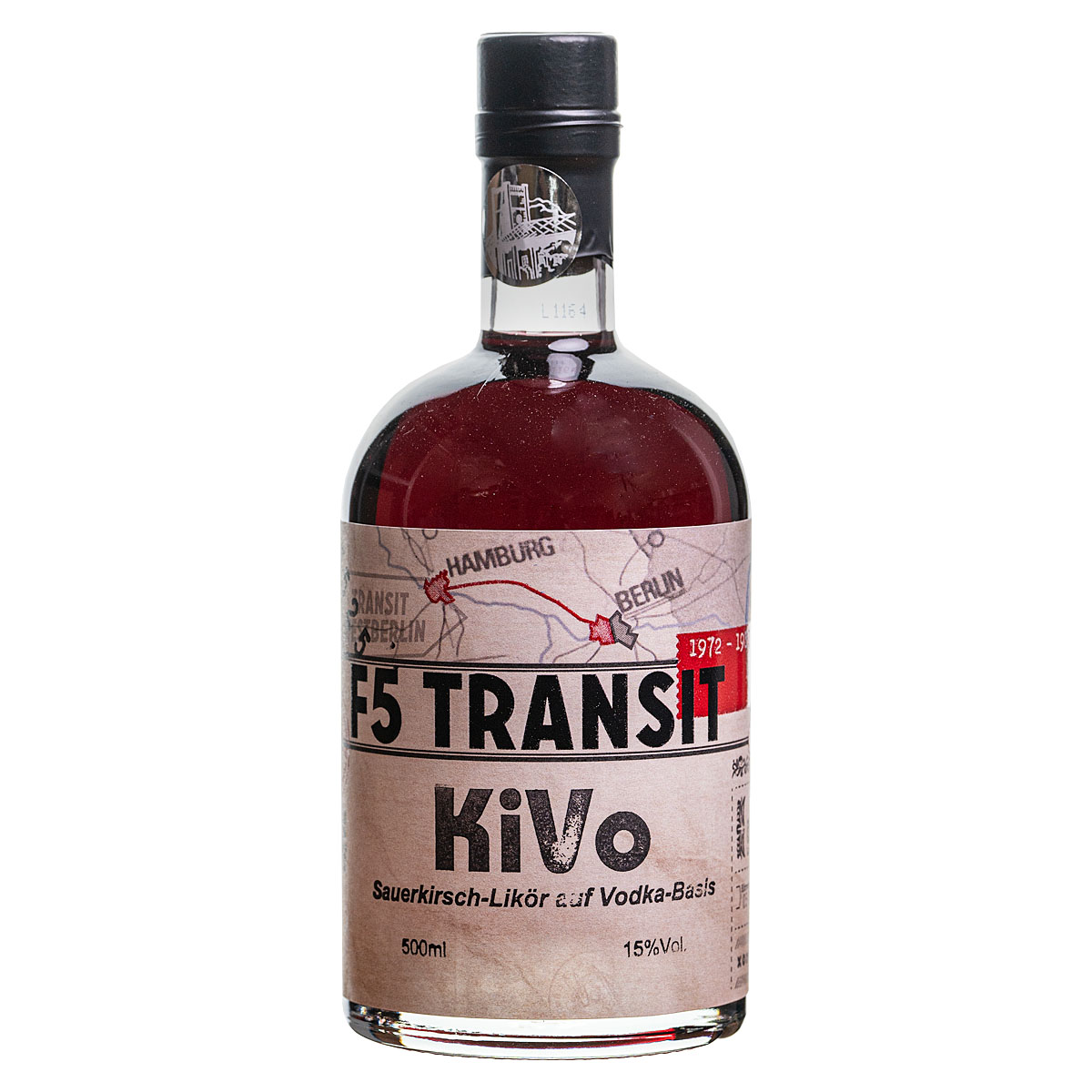 KiVo Kirsche-Vodka Likör 0.5l (15%Vol) No. 5525