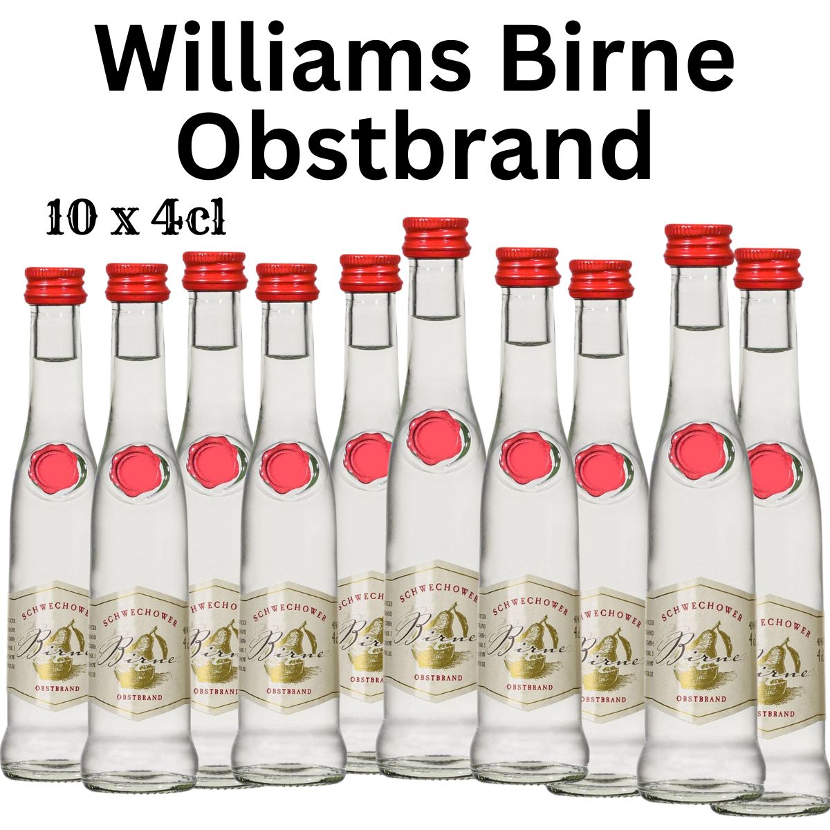 Obstbrand Birne 10x4cl (40%Vol)