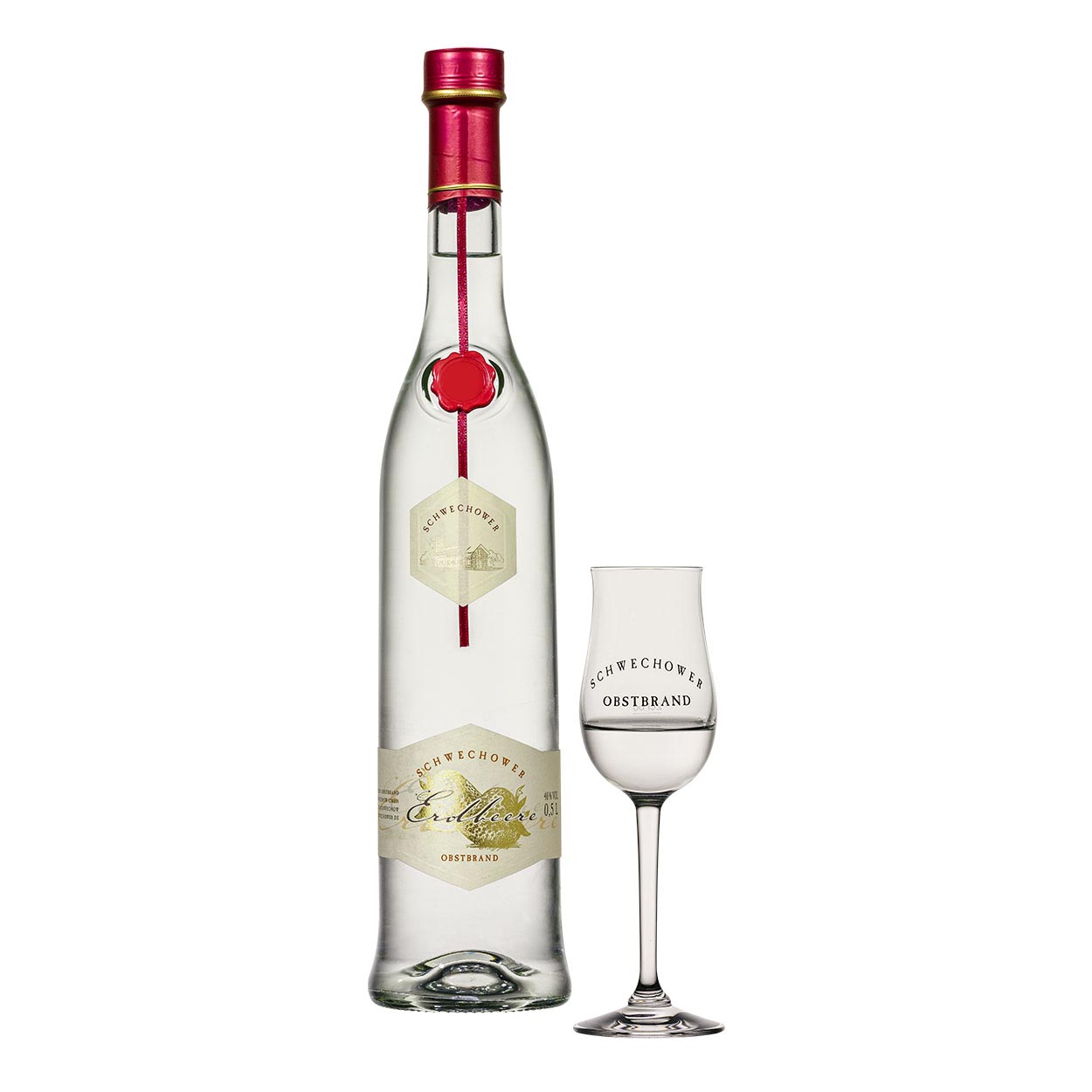 Schwechower-Erdbeere-Obstbrand-500ml-2 Schwechower Obstbrand Erdbeere