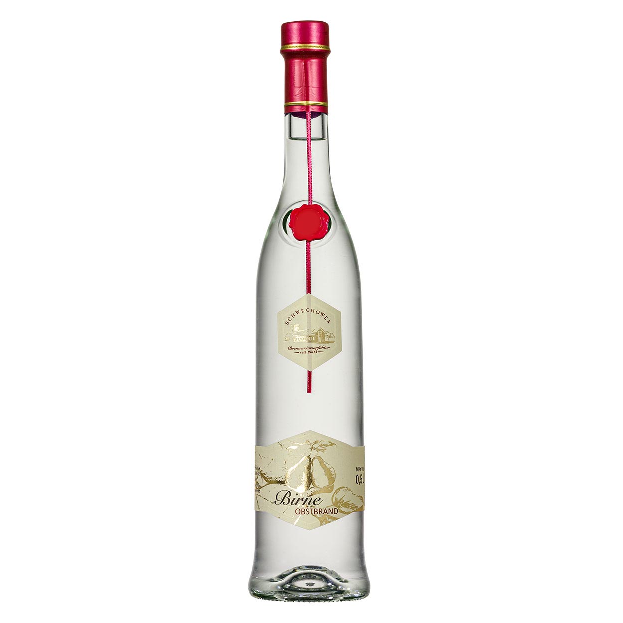 Schwechower-Birne-Obstbrand-500ml-1 Schwechower Obstbrand Birne 500ml