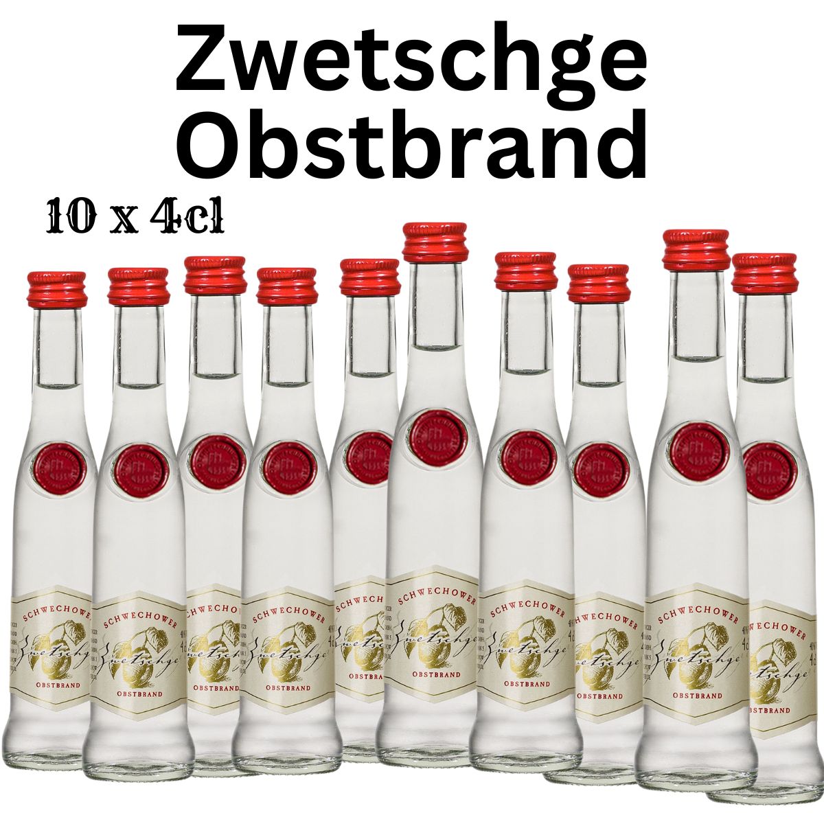 Obstbrand Zwetschge 10x4cl (40%Vol)