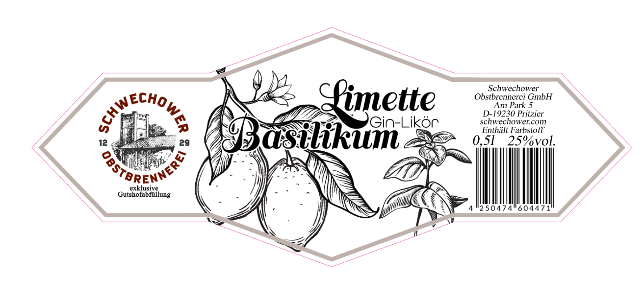 Limette-Basilkum-Gin