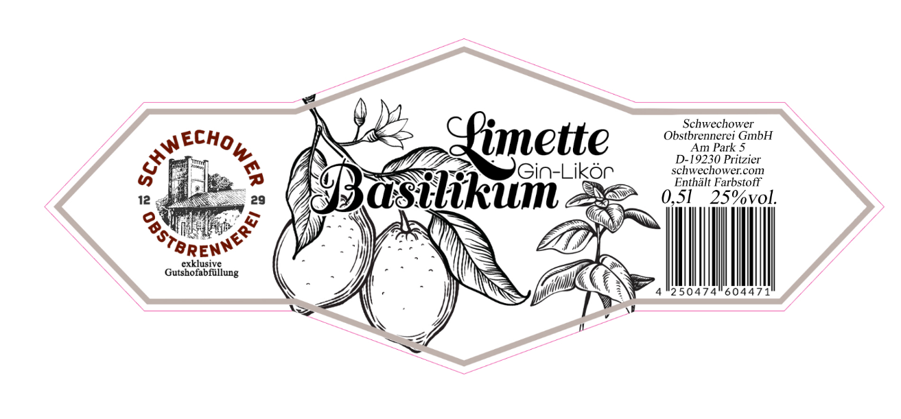 Limette-Basilikum-Gin Limette-Basilkum-Gin