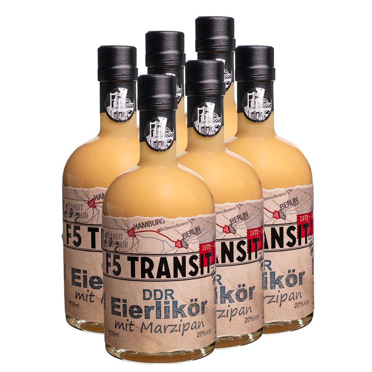DDR Eierlikör MARZIPAN 6x0.5l (20%Vol) No. 5592 - RATION DDR Eierlikör MARZIPAN 6x0.5l (20%Vol) No. 5592 - RATION
