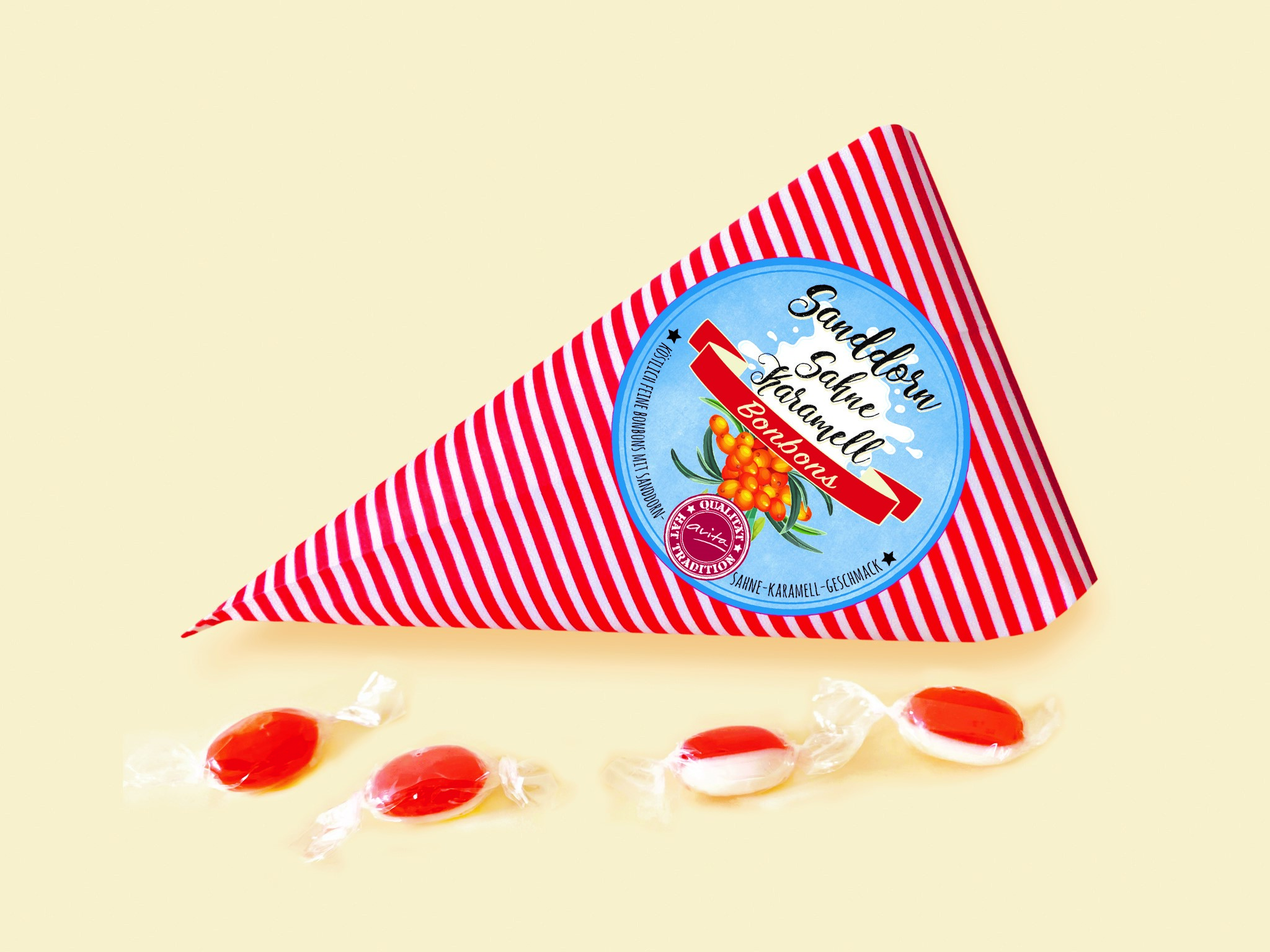 Sanddorn Sahne Karamell 125g