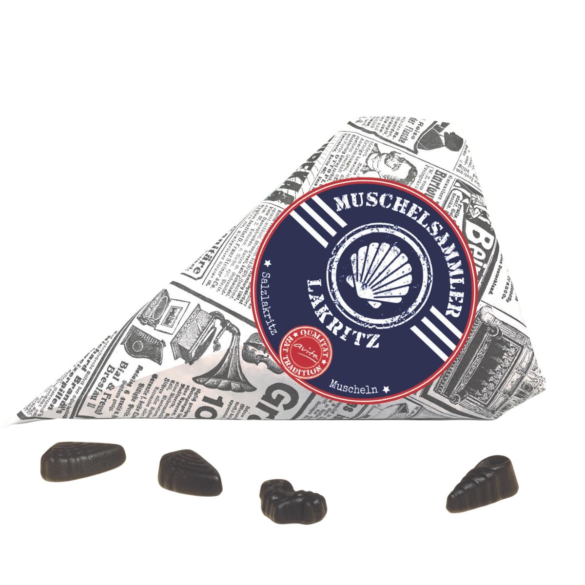 Lakritze Muschelsammler salzig 100g