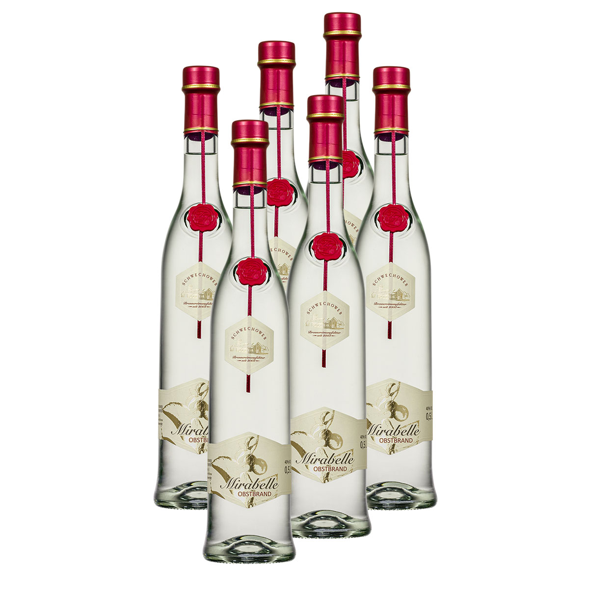 6-x-Obstbrand-MIRABELLE-0-5l-40-Vol-Mirabellenbrand 6 x Obstbrand MIRABELLE 0.5l (40%Vol.) - Mirabellenbrand