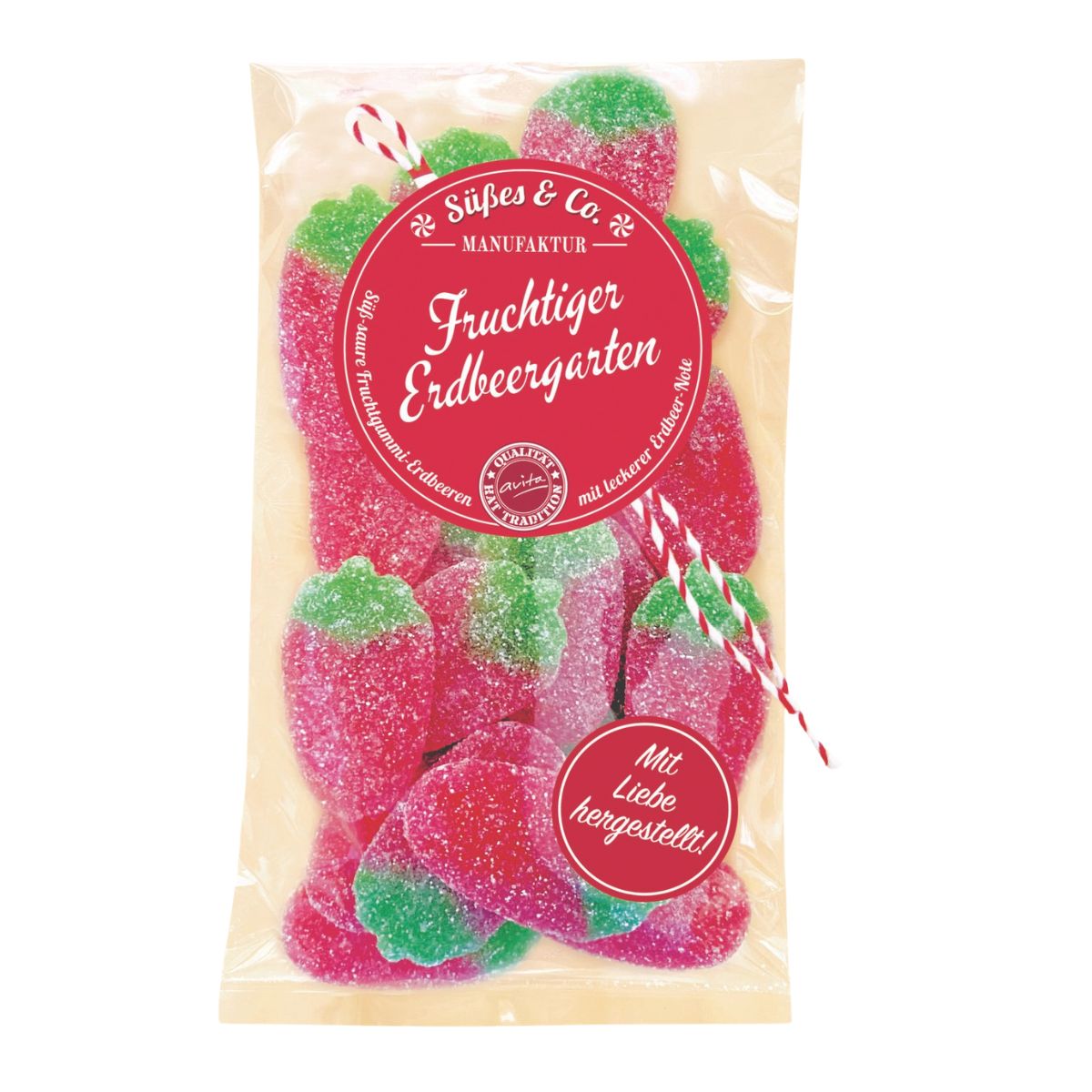 Fruchtiger Erdbeergarten Fruchtgummi 125g