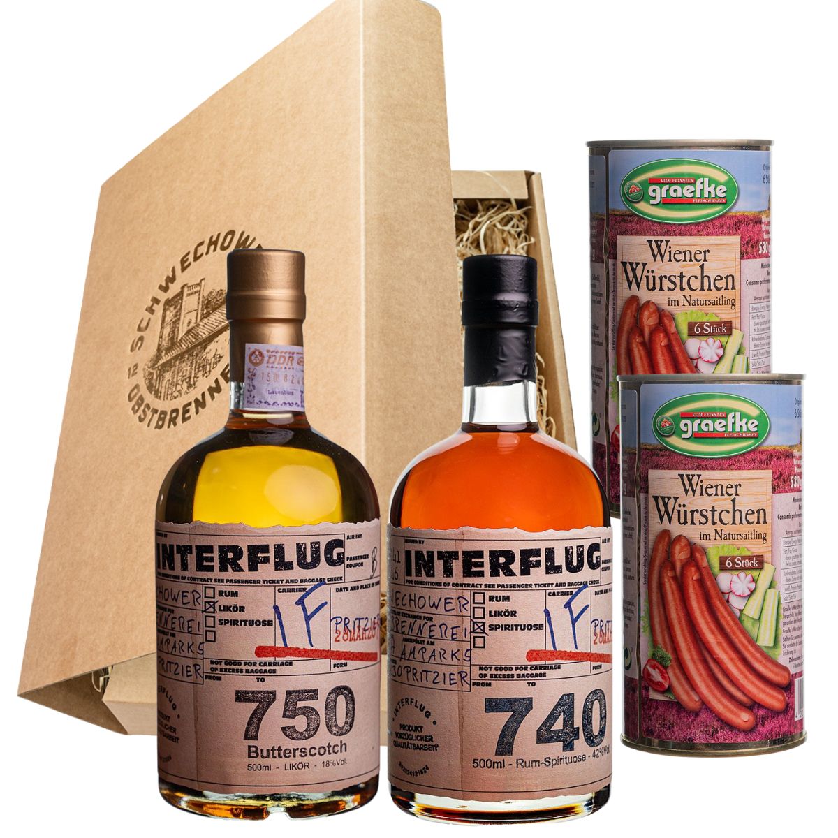 Schnapsgeschenk Nr. 15241 | Butterscotch + Rum + Wiener