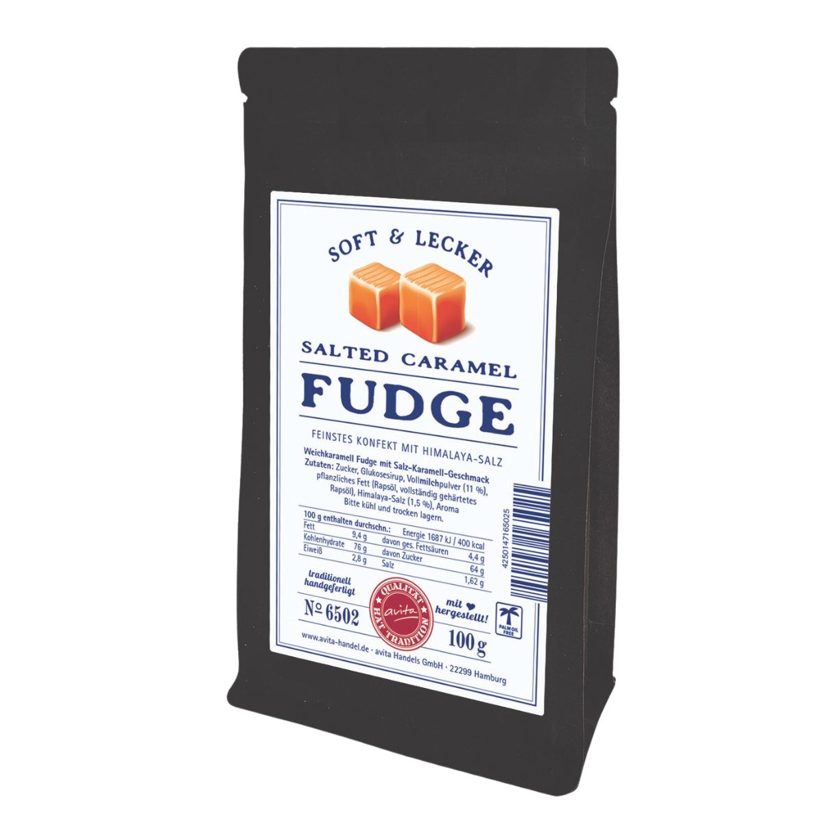 Fudge Salted Caramel feinstes Konfekt mit Himalaya Salz 100g