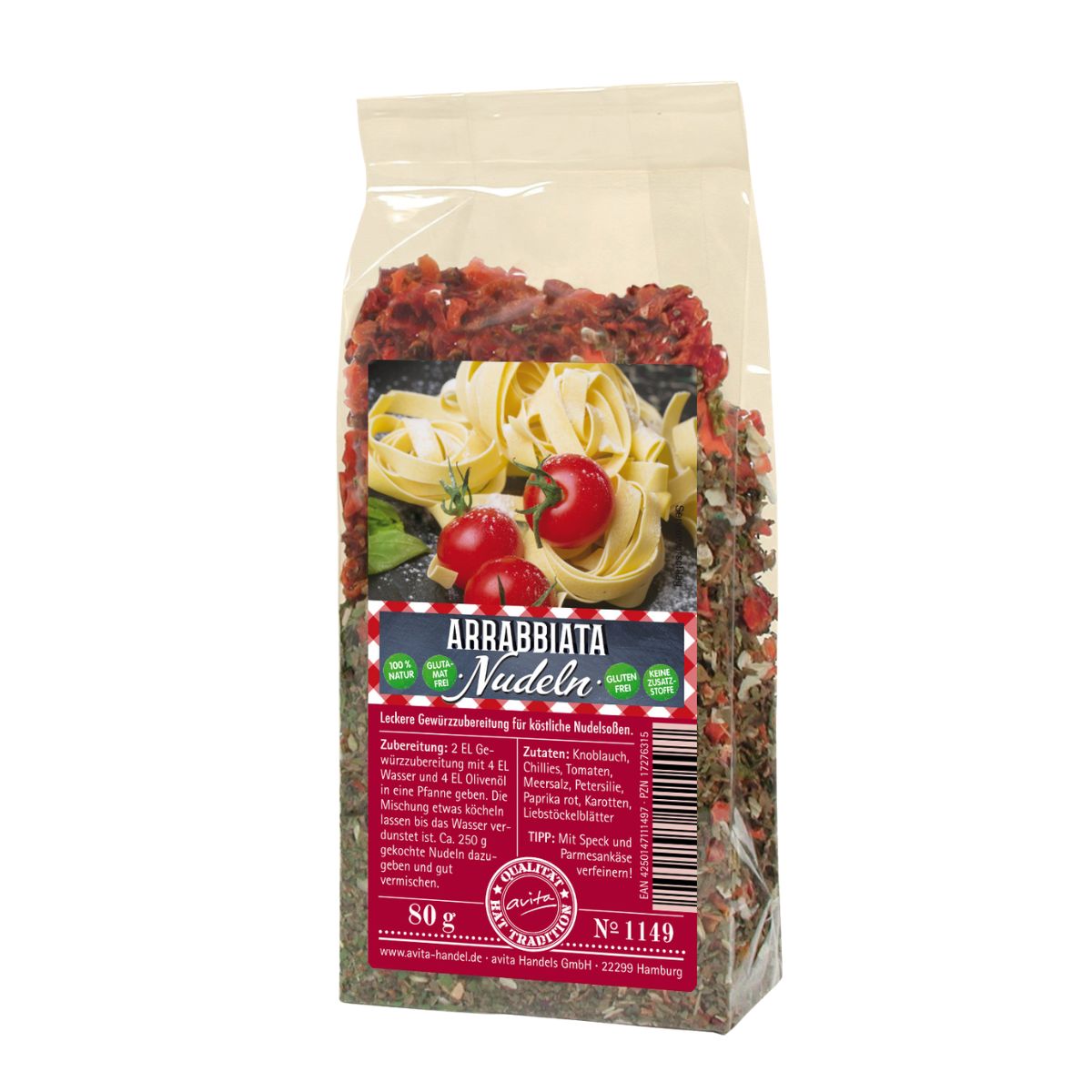Gewürz-Mischung für Nudeln Arrabbiata 75g