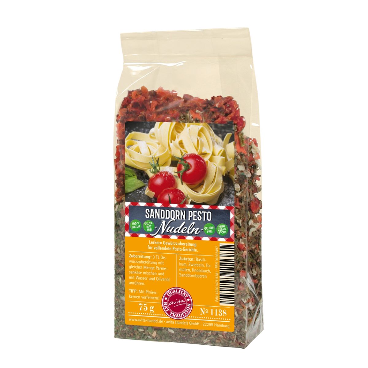 Gewürz-Mischung für Nudeln Sanddorn Pesto 70g
