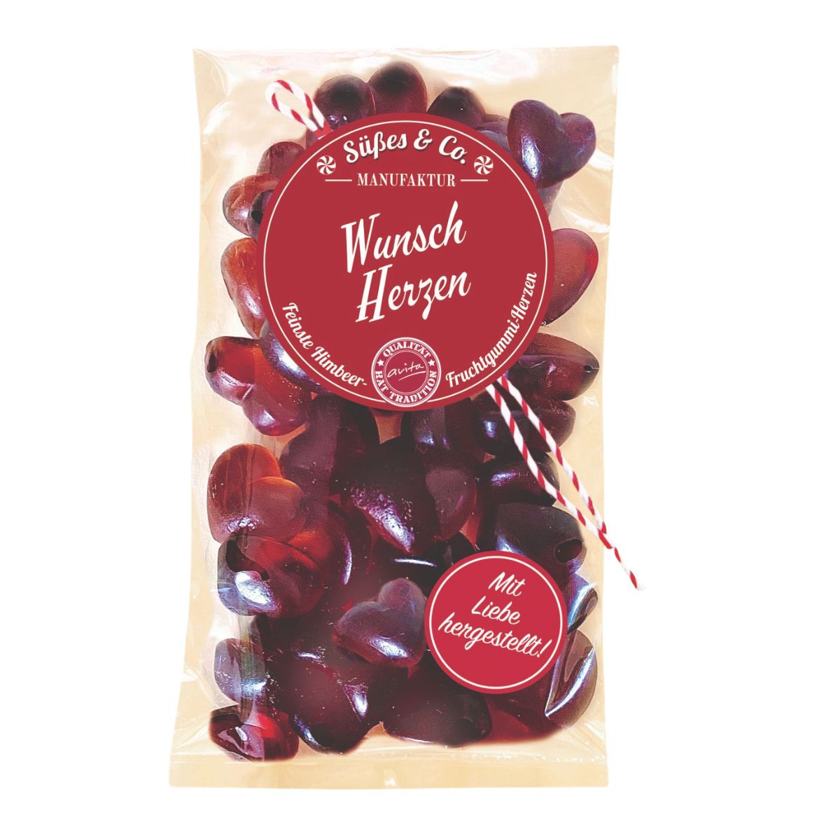 Wunsch Herzen Fruchtgummi 125g