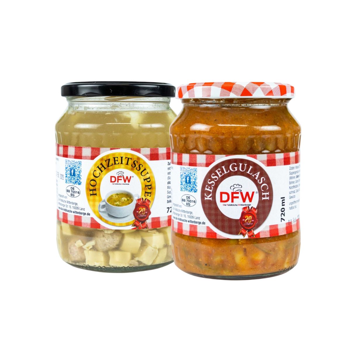 Gericht 15247 (Hochzeitssuppe + Kesselgulasch)