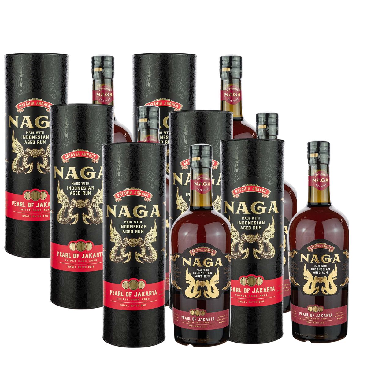 Naga Triple Cask Rum Pearl of Jakarta 6x0.7l (42,7%Vol) - RATION Naga Triple Cask Rum Pearl of Jakarta 6x0.7l (42,7%Vol) - RATION