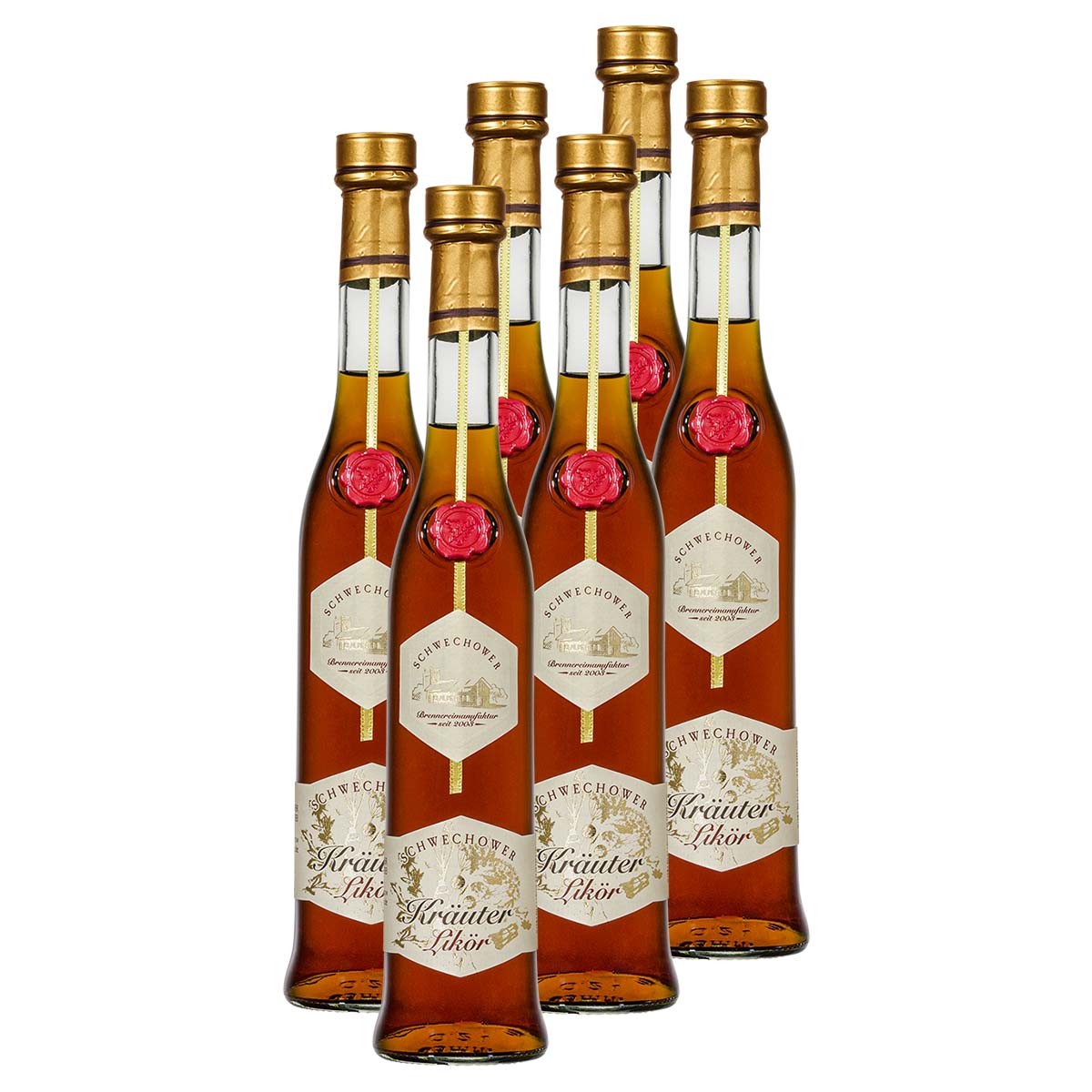 6-x-Krauterlikor-38-Vol-Mecklenburger-Krauter-0-5l 6 x Kräuterlikör (38%Vol.) - Mecklenburger Kräuter 0.5l
