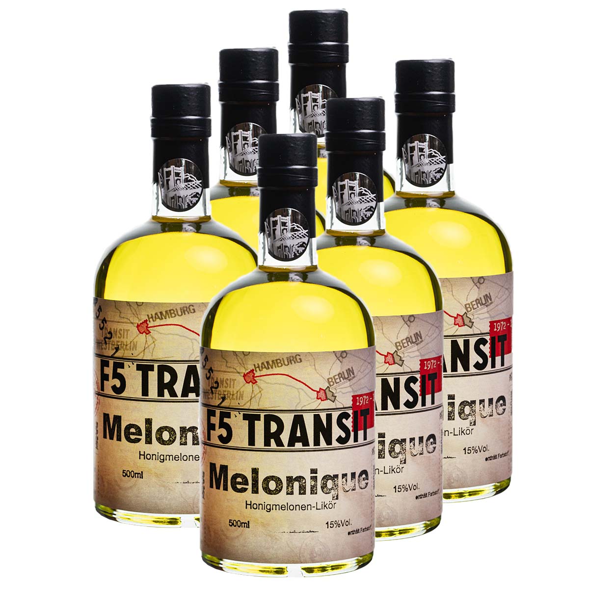 Melonique Likör 6x0.5l (15%Vol) No. 5521 - RATION Melonique Likör 6x0.5l (15%Vol) No. 5521 - RATION