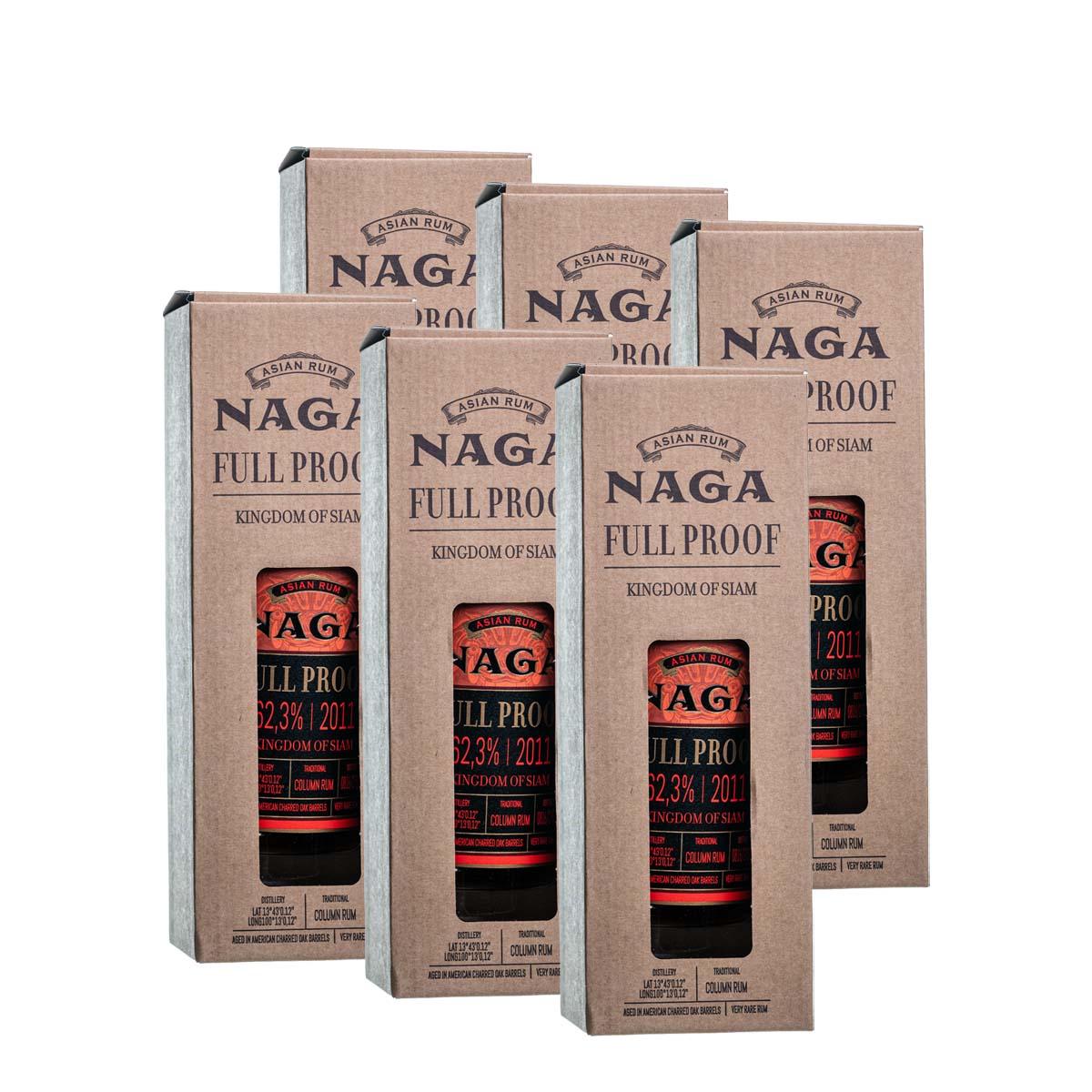 Naga Rum Full Proof Rum 6x0.7l (62,3%Vol) - RATION