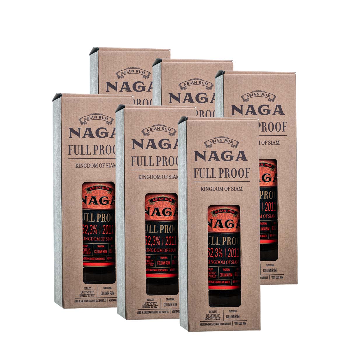 Naga Rum Full Proof Rum 6x0.7l (62,3%Vol) - RATION Naga Rum Full Proof Rum 6x0.7l (62,3%Vol) - RATION
