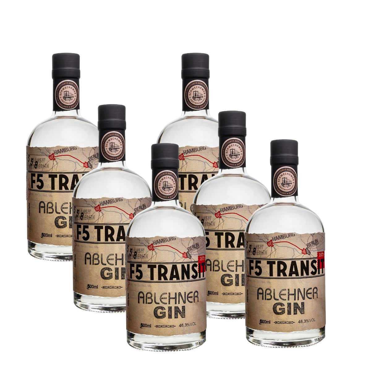 Ablehner GIN 6x0.5l (46,3%Vol) No. 5130 Ostgin - RATION