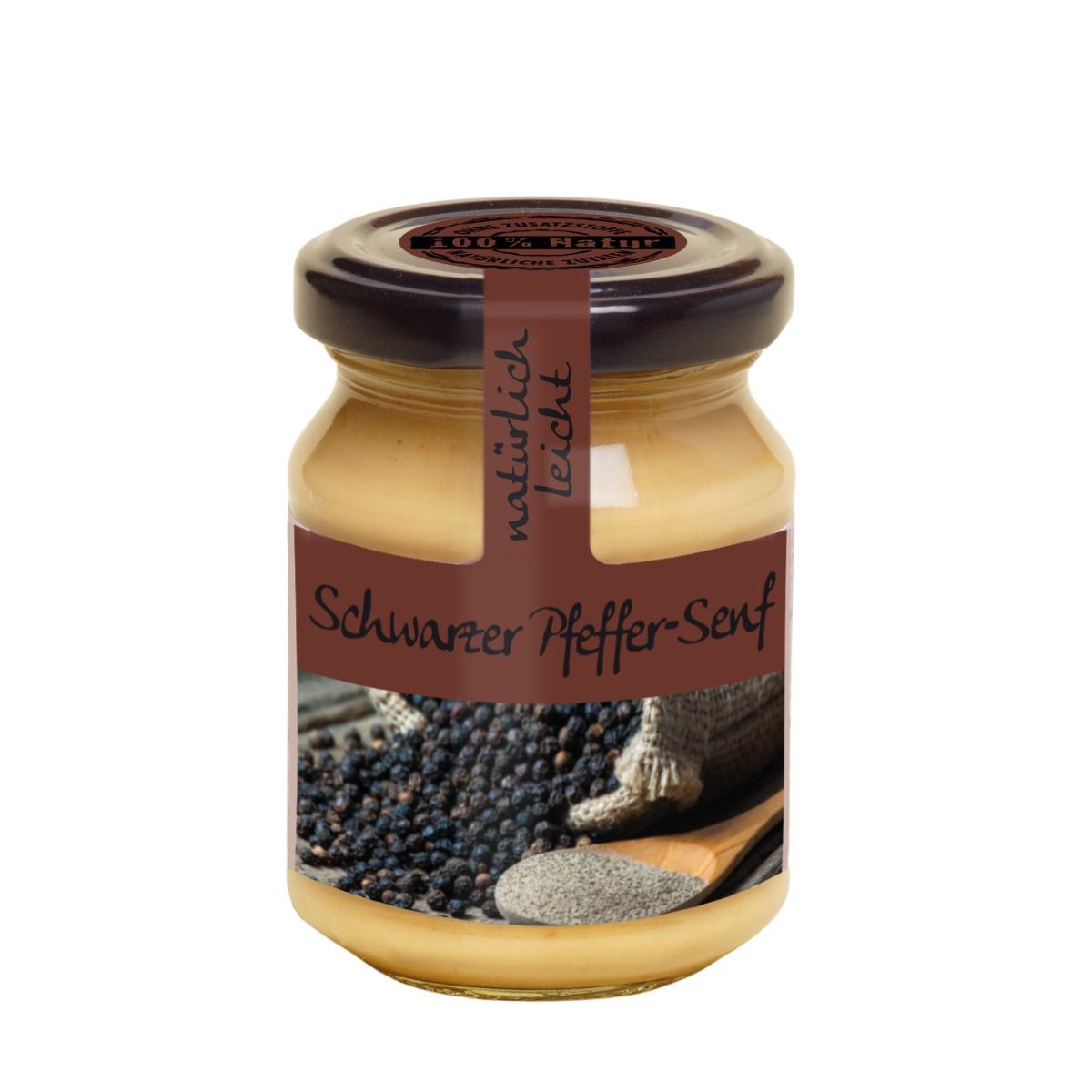 Schwarzer Pfeffer Senf 130ml