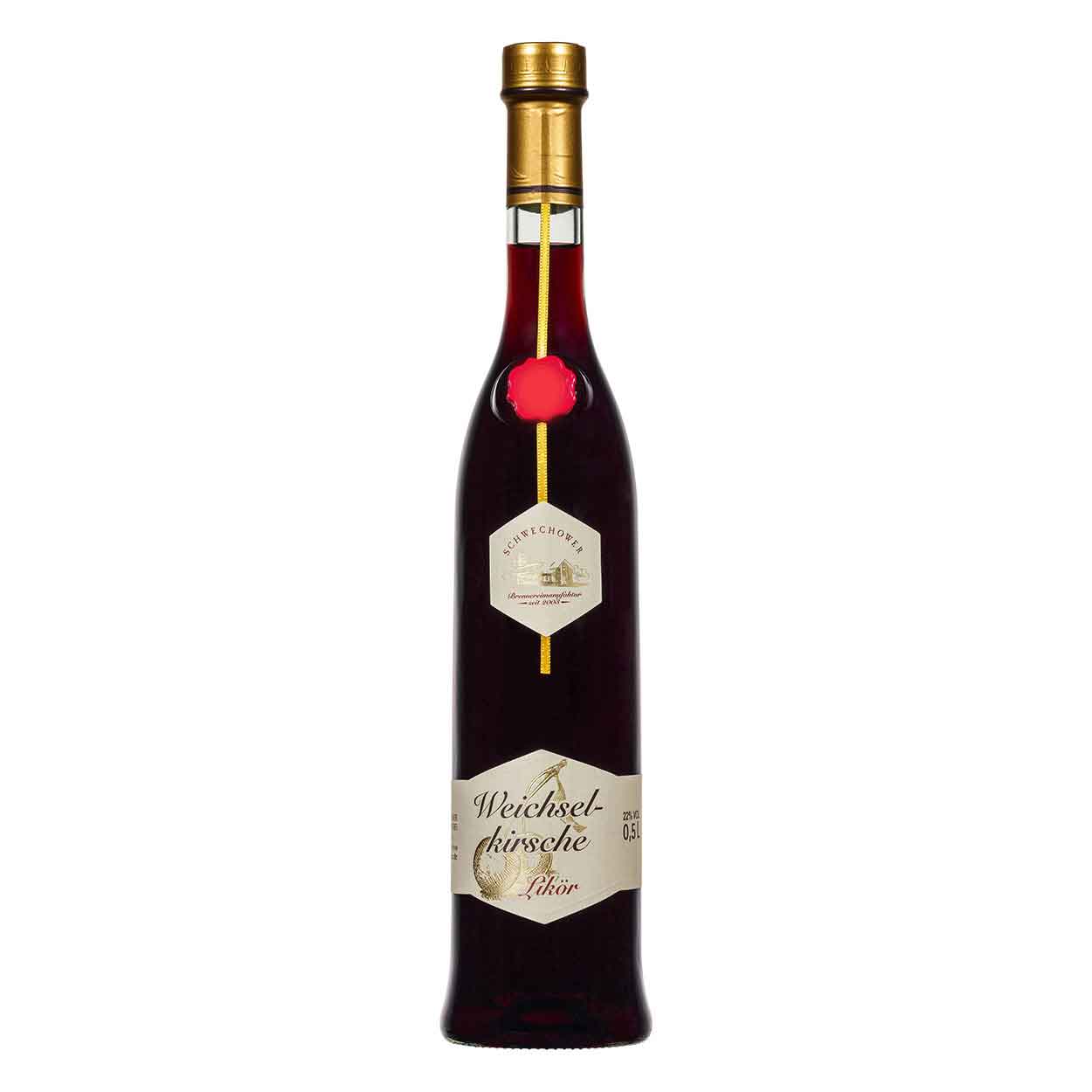 Schwechower-Weichsel-Kirsche-Likor-500ml-1 Likör Weichselkirsche 0,5l (22%Vol.)