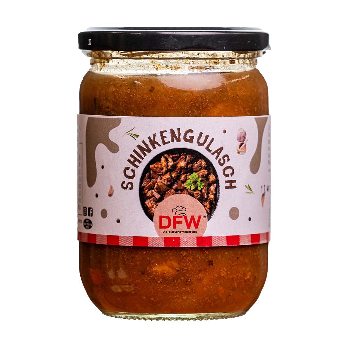 Schinkengulasch 500g (Glas), DFW