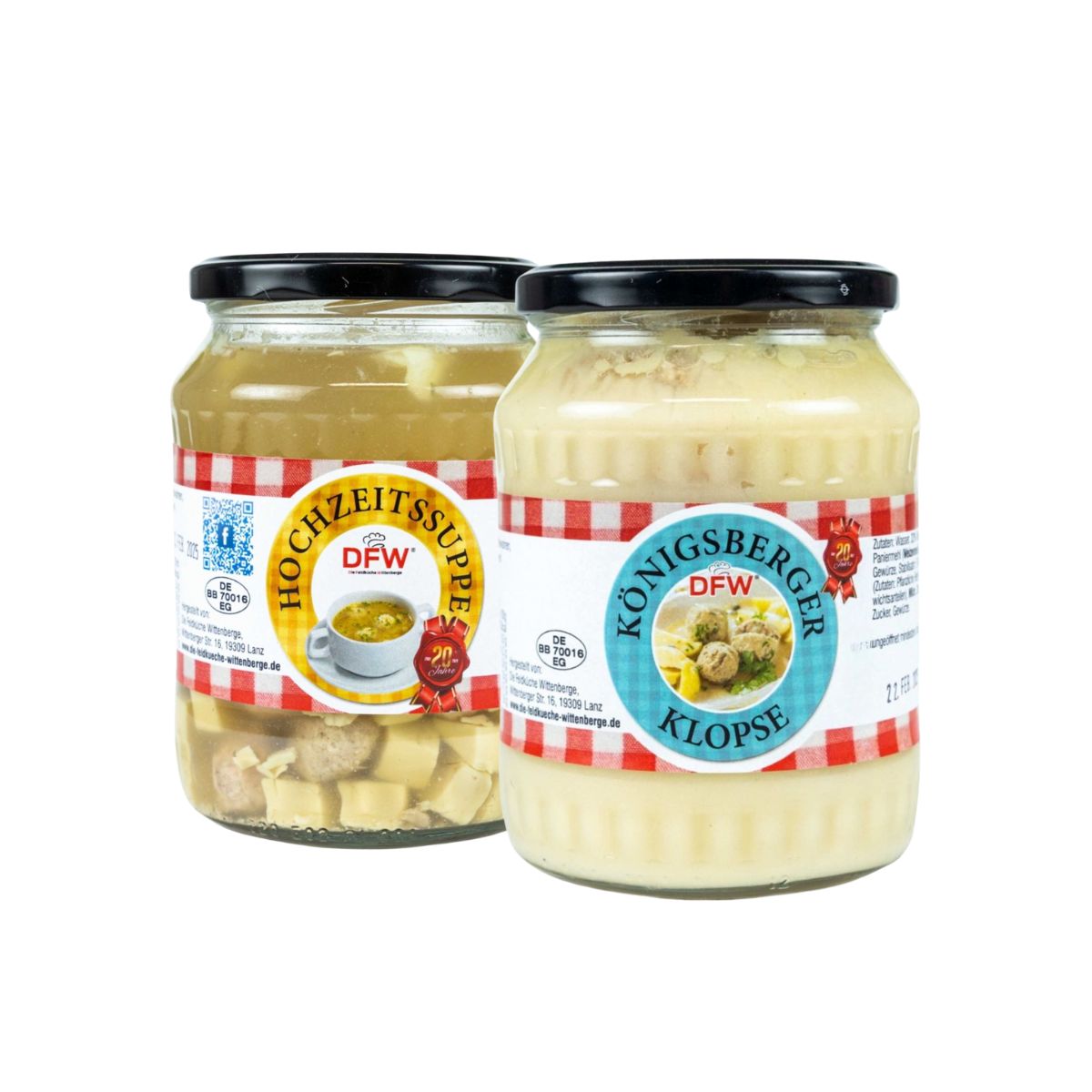 Gericht 15246 (Hochzeitssuppe + Königsberger Klopse)