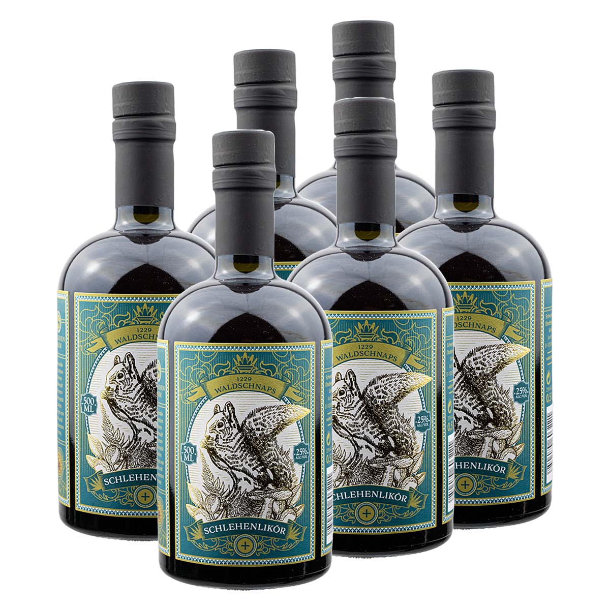 Waldschlehe-6er WaldLikör 6x0.5l (25%Vol) - RATION